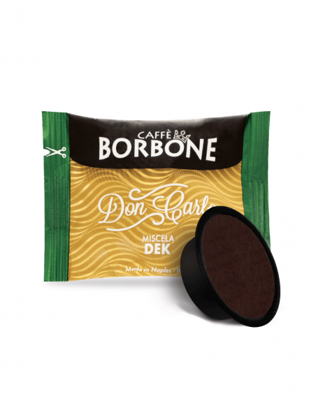 50 capsule Don Carlo compatibili Lavazza a modo mio Caffè Borbone miscela Dek decaffeinato Caffè Borbone - 1