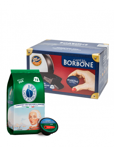 90 capsule caffè Borbone compatibili Nescafé Dolce Gusto miscela Dek decaffeinato Caffè Borbone - 1